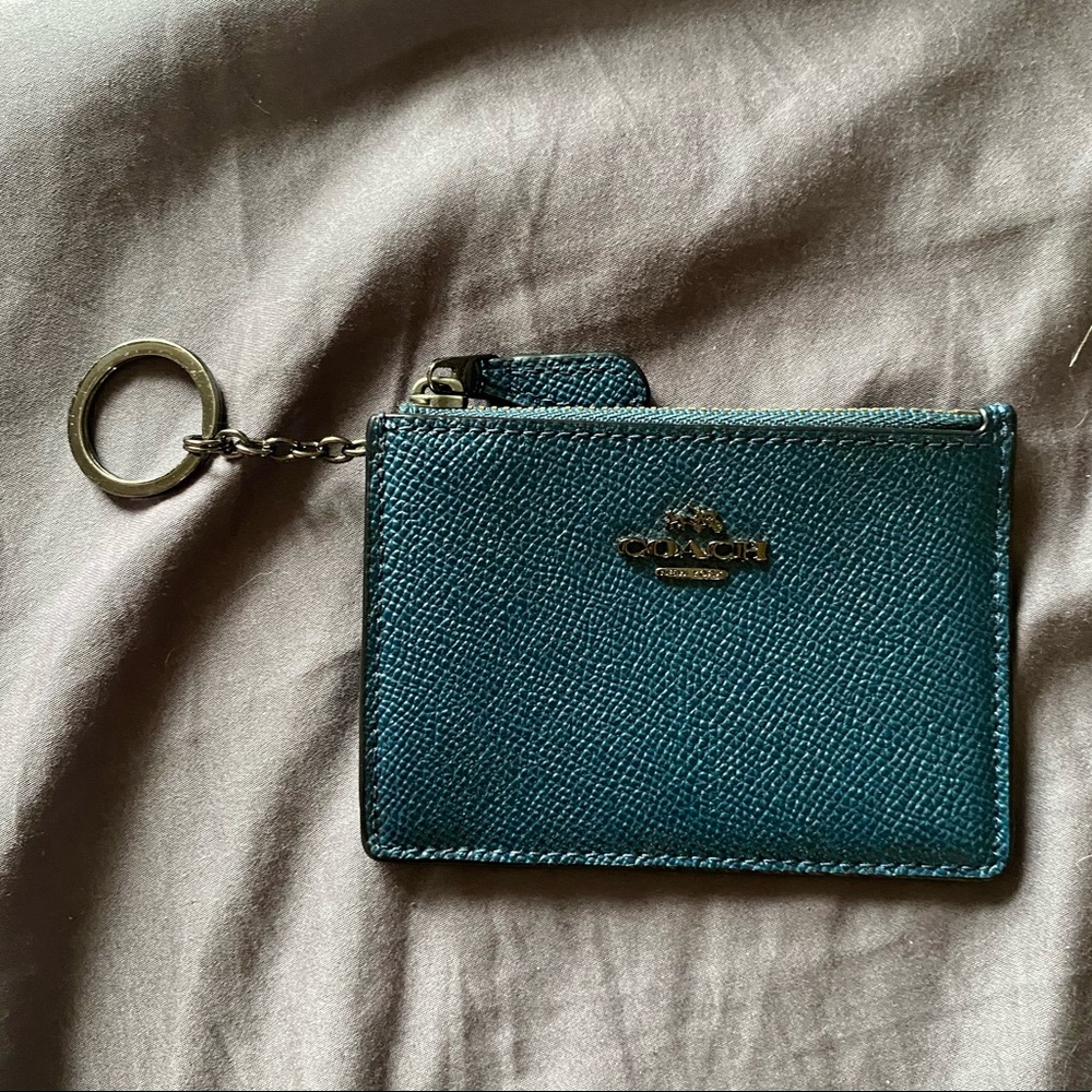 Navy blue Coach Id case
